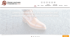 Desktop Screenshot of primeleatherfinishes.com