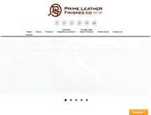 Tablet Screenshot of primeleatherfinishes.com